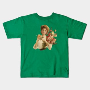 Edwardian summer bouquet Kids T-Shirt